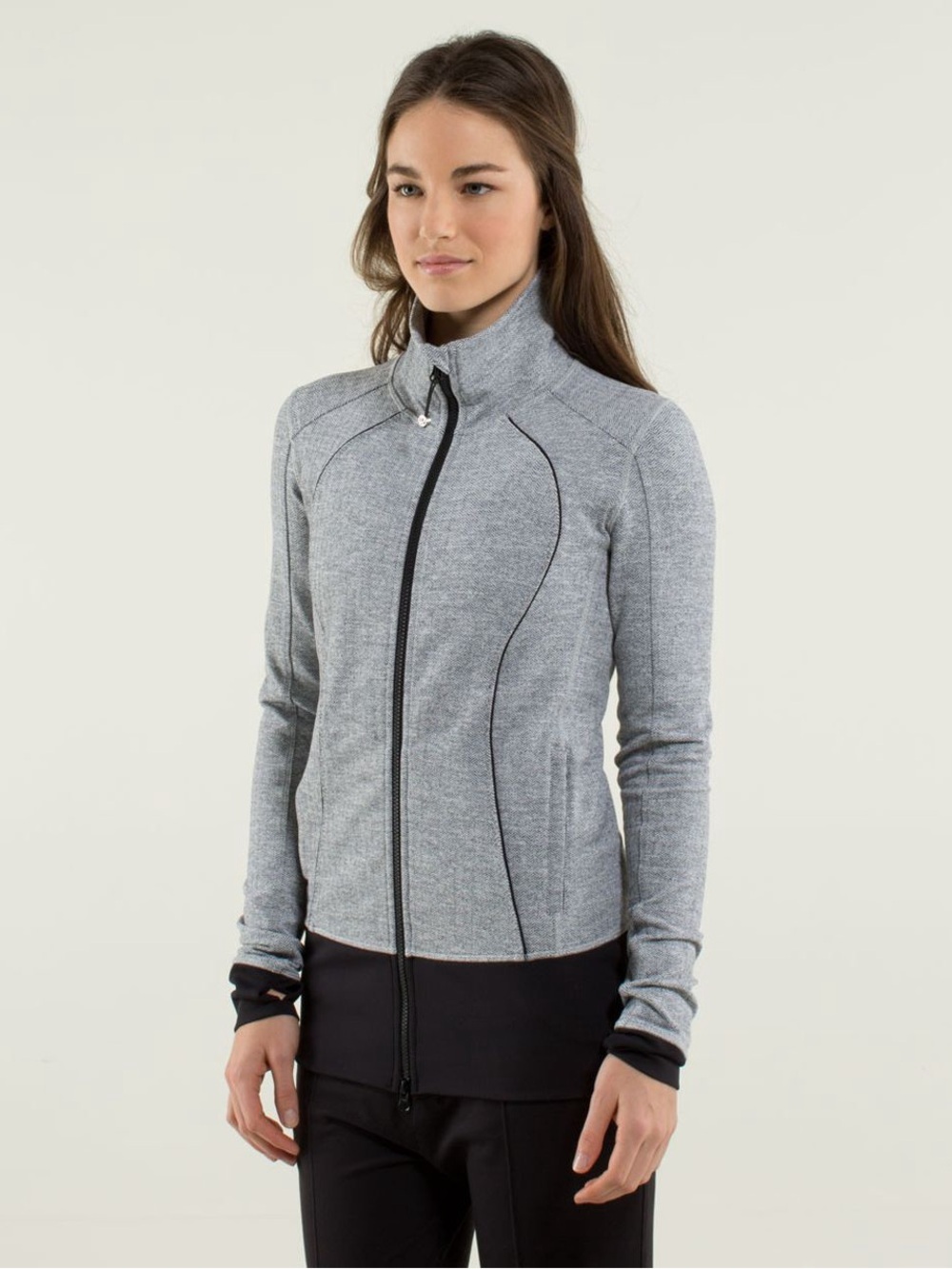 Lululemon Nice Asana Jacket Herringbone